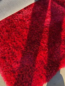 Bright Red Mint Condition area Rug