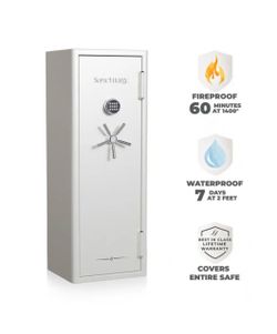 BRAND BRAND NEW IN BOX Shop SANCTUARY Executive Fire and Waterproof Home and Office Safe, Bone White