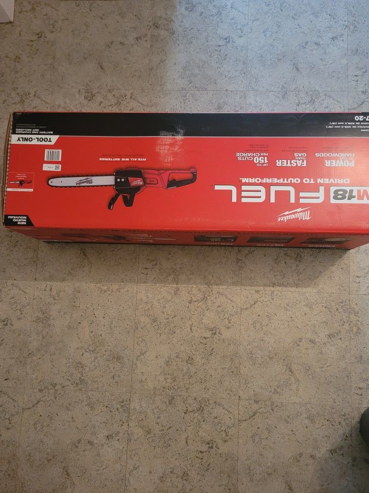 Milwaukee M18 Fuel 16" Chainsaw  Tool Only  Brand New  $200 Firm 