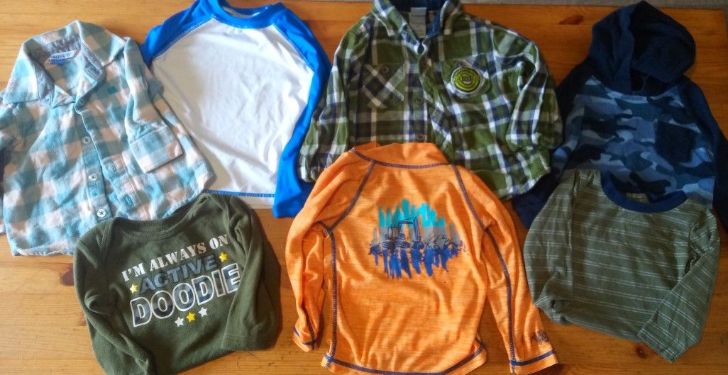 Toddler Boys Clothes Lot Sizes 12 Mo-2T