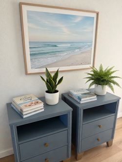 Beautifully Refinished Coastal Nightstands