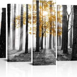 New 5-Piece Forest Canvas Wall Art – 60"x32"