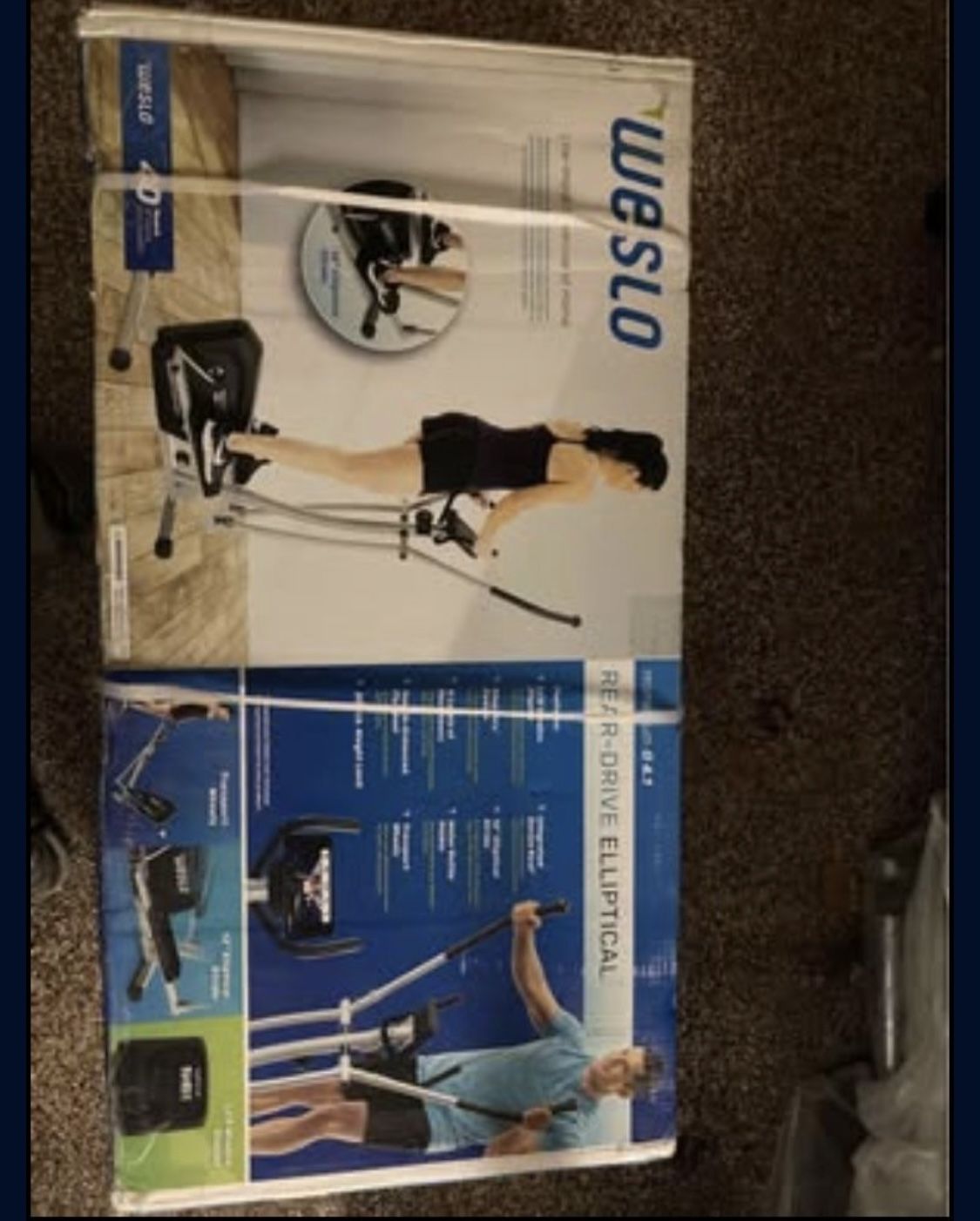 Weslo Momentum G 4.1 Rear-Drive Elliptical with Inertia-Enhanced Flywheel