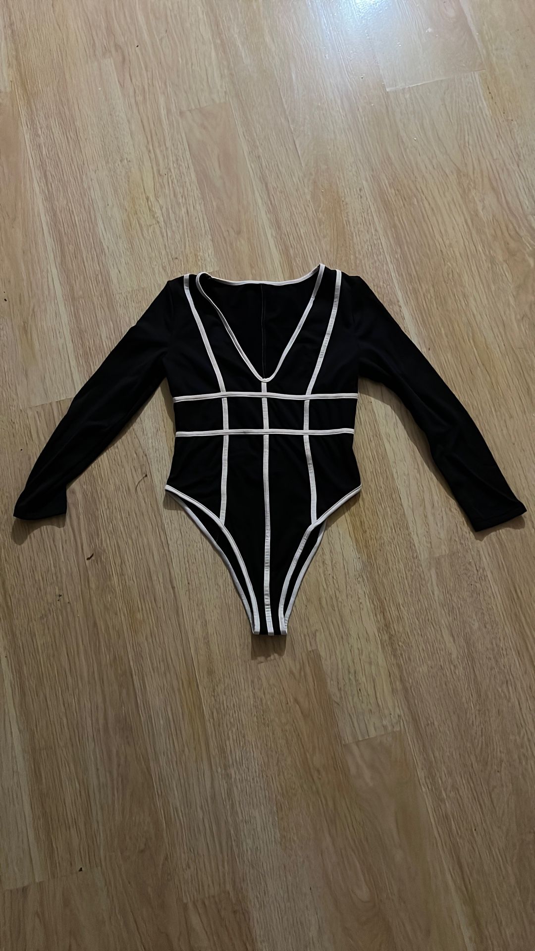 Black and white bodysuit