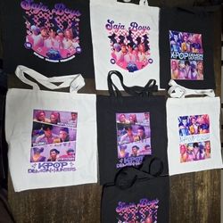 Kpop tote bags