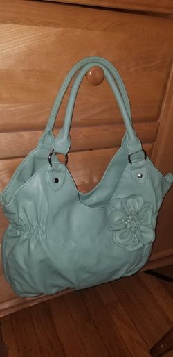 Nearly New Green Leather Shoulder Bag