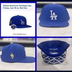 LA Dodgers, 2024 Native American Heritage Day Hat 07/19/24 Stadium Giveaway, New