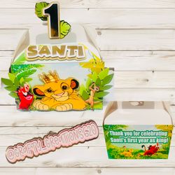 Customized Party Favors - Lion King
