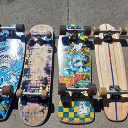 Assorted Skateboards from the late 90s - to early 2000s. 