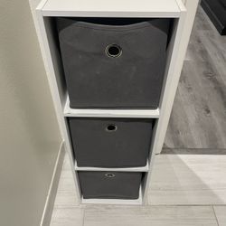 3 Fabric Drawer Shelf 
