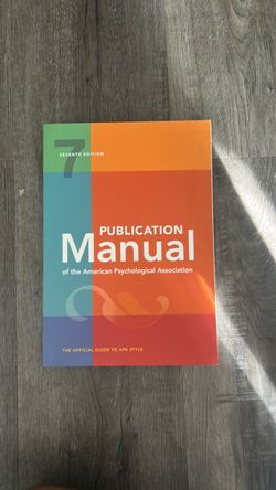 APA Publication Manual 7th Edition