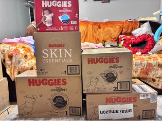 Huggies Little Snugglers and Skin Essentials Diapers OBO