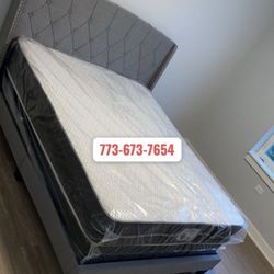 Brand New Queen Bed Frame With Mattress & Boxspring 🚨 Fast Delivery 