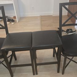 Dining chairs + stools – 4 piece set