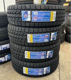 275/70R18 Lion sport All Terrain 4 New Tires Installed and balanced