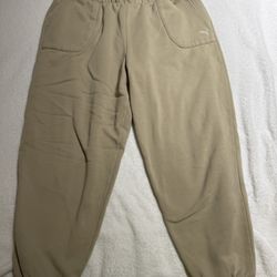 Men’s Puma Sweatpants Large Beige 