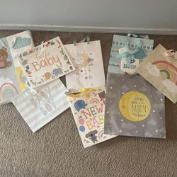 Baby gift bags various sizes 10 Total