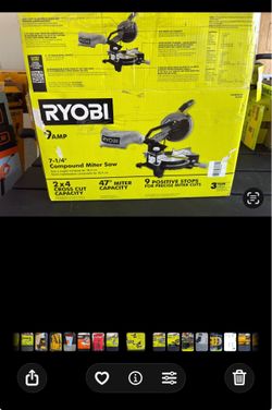 Ryobi 7-1/4” Compound Miter Saw