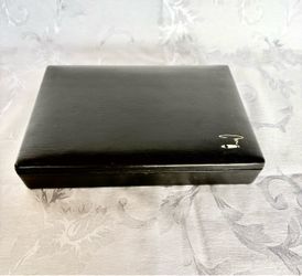 Black Leather Cigar Travel Box