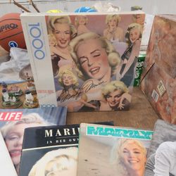 $25 For All Of It Books On Marilyn Monroe A Puzzle Picture Frame