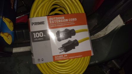 New extension cord. 100'