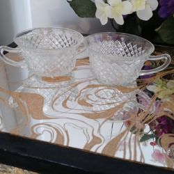 Crystal Glass Tea Cups