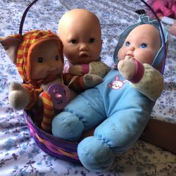 3 Baby Dolls For $15
