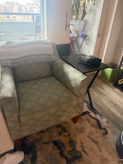 Light Green and Gold Chair