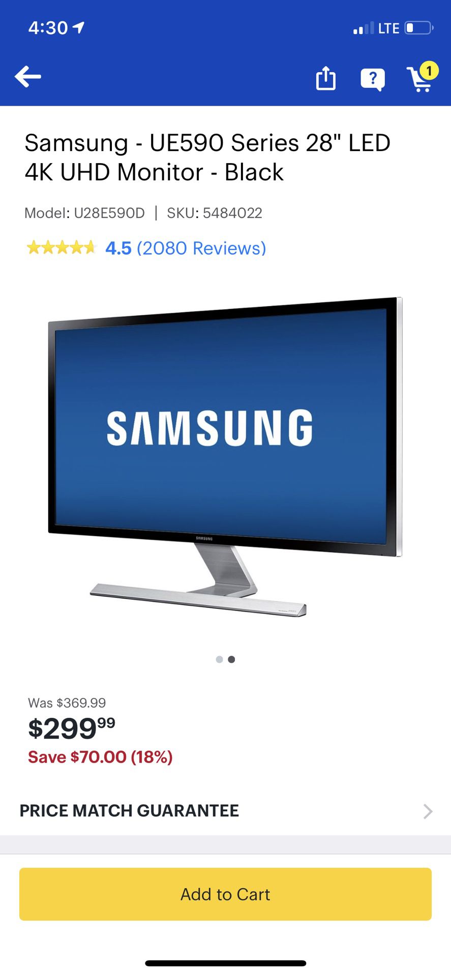 Samsung monitor 4K
