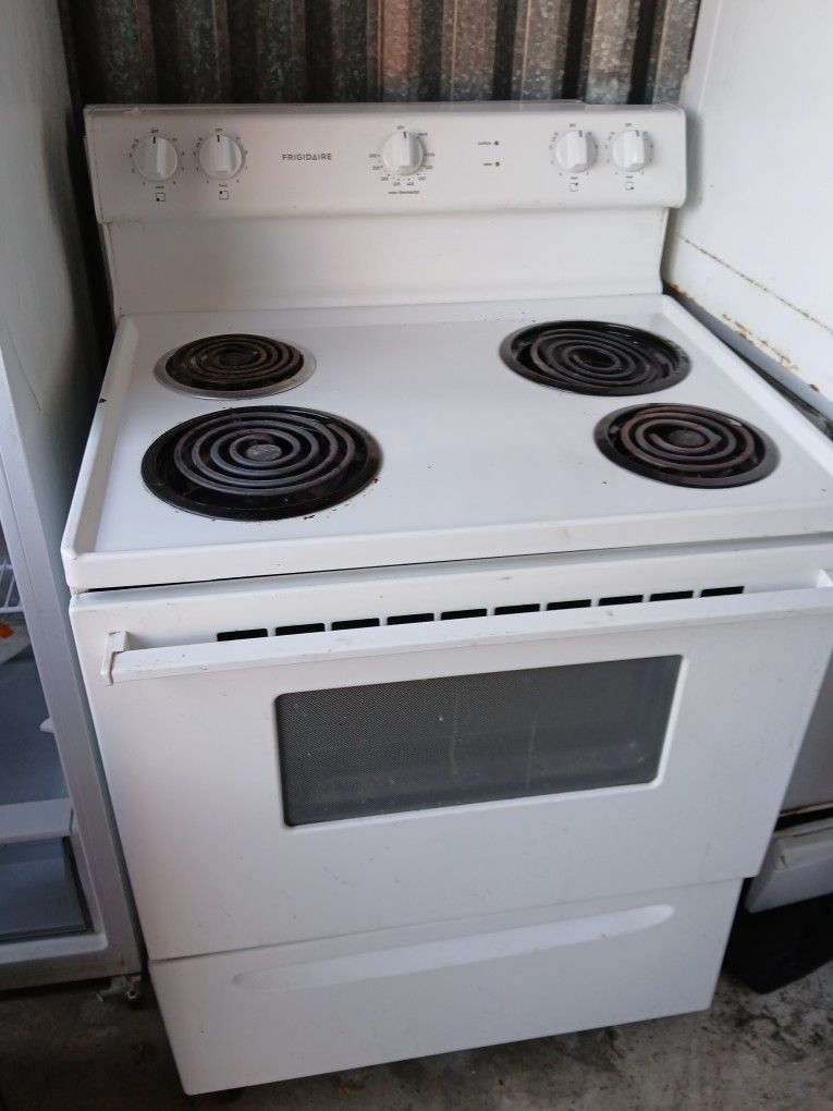 White Electric Stove