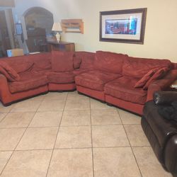 Dark Red Sectional