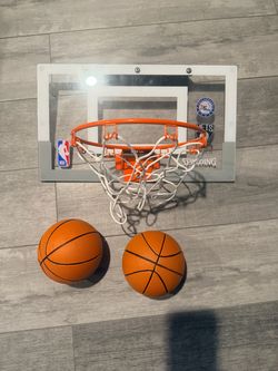 Spalding Over-the-Door Mini Basketball Hoop + 2 Balls