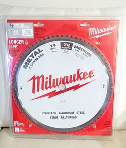 Milwaukee 14" 72T Metal Cutting Blade