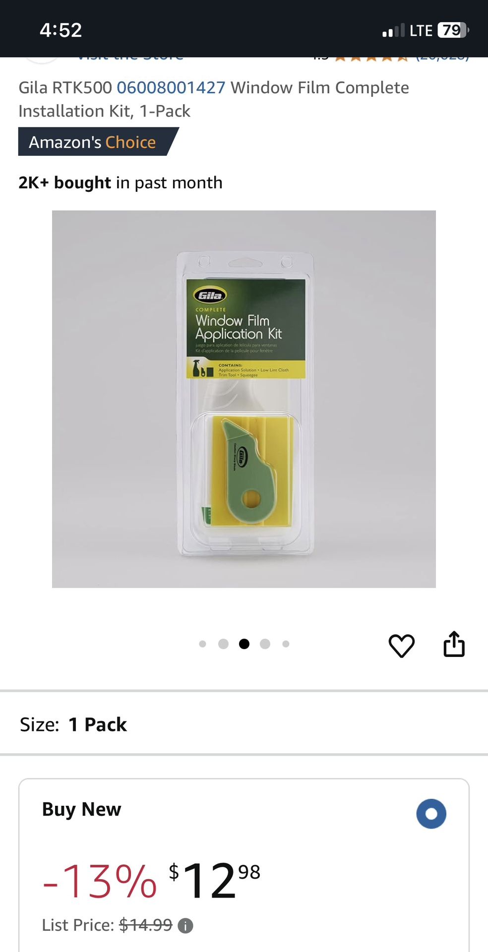 Window Film Application Kit