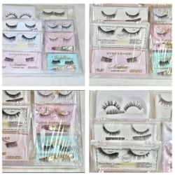 Vintage Mid-Century Modern 50s 60s Mod Human Hair Eyelashes Bundle Lot Deal