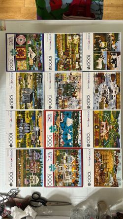12 x New sealed Charles Wysocki Jigsaw Puzzles