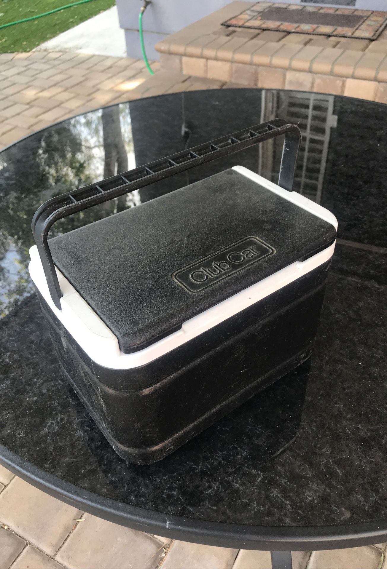 Golf car ice cooler