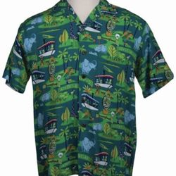 RARE Disneyland Club 33 Exclusive SHAG Josh Agle Disney 50th Jungle Cruise Aloha Shirt