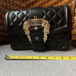 New VERSACE JEANS PURSE with Strap, carry bag, and tag 