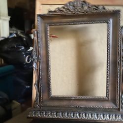 Antique Walnut Ornate Picture Frame