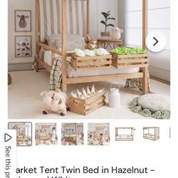 Soils Wood Twin Size Kids Bed with Trundle [new in box]