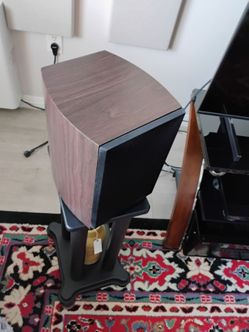 Fluance Reference Black and Walnut Front and Center Speakers