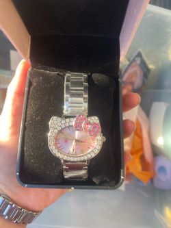 Hello Kitty Silver Rhinestone Watch