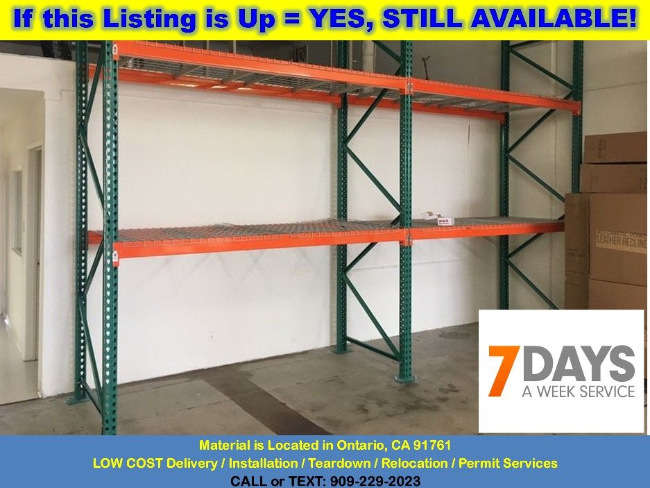 USED Pallet Racks – Many Sizes. Cheap Warehouse Rack Industrial Storage ...