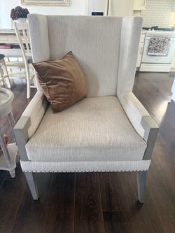 Set of 2 Modern Wingback Accent Chairs