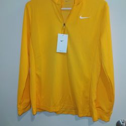 Yellow Women's Nike DRI Fit Long Sleeved Top
