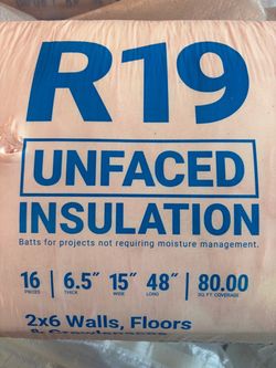 R19 unfaced insulation