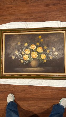 Vintage oil painting by WILSON