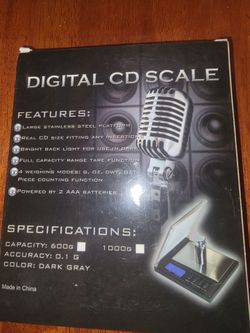 Digital cd style scale