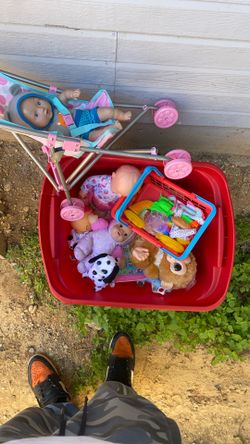 Girl Toys (baby stroller, Dolls , books, Toy Cars Bundle